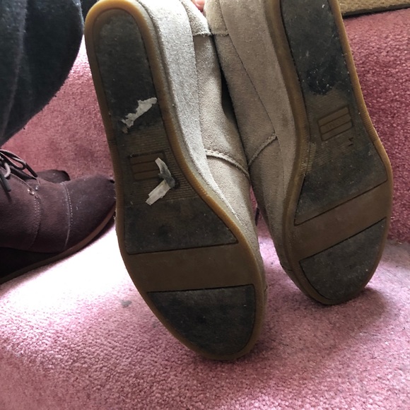 Sold on Mercari Toms Beige Wedge Booties - Picture 4 of 4